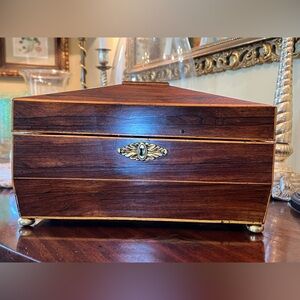 Antique Rosewood Regency Tea Caddy c. 1820